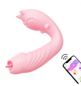 MizzZee - Little Devil Licking Heating Wearable Vibrators (Connect WeChat Mini Programs - Chargeable)